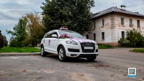 Вариант декора для свадебного авто №34