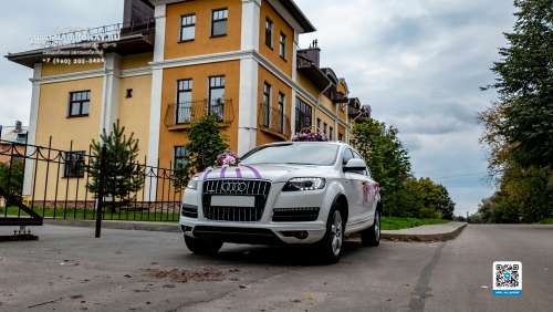 Вариант декора для свадебного авто №34