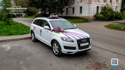 Вариант декора для свадебного авто №34