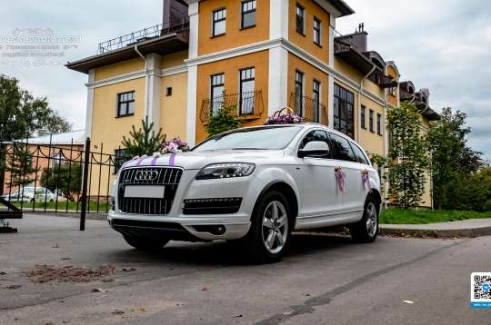 Вариант декора для свадебного авто №34
