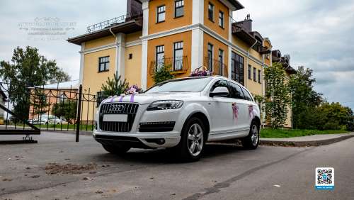 Вариант декора для свадебного авто №34