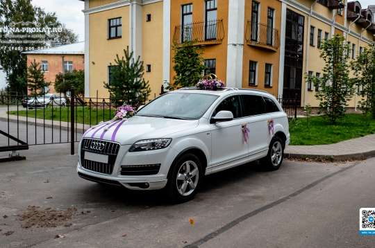 Вариант декора для свадебного авто №34