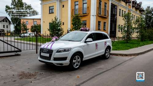 Вариант декора для свадебного авто №34