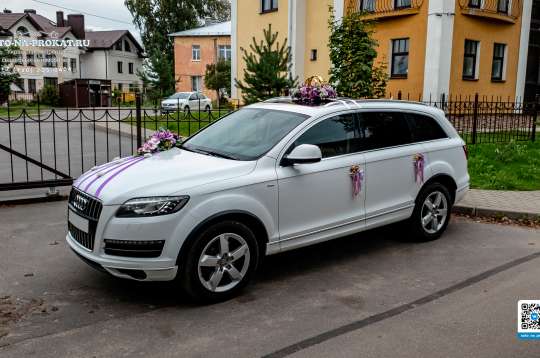 Вариант декора для свадебного авто №34