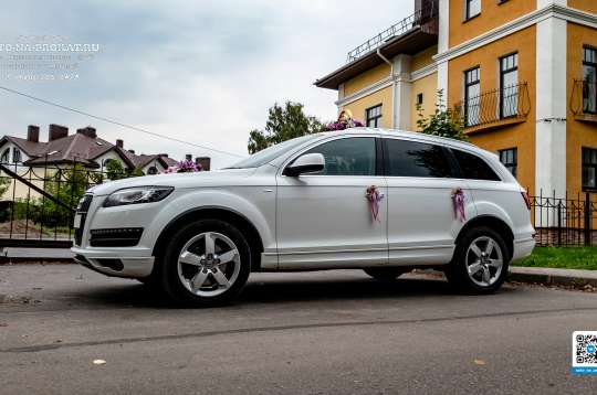 Вариант декора для свадебного авто №34