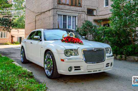 Вариант украшений для свадебного авто №35
