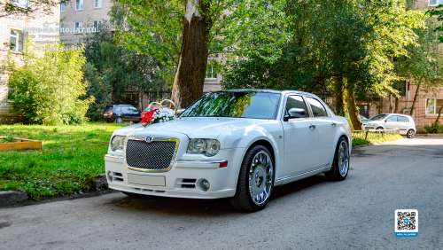 Вариант украшений для свадебного авто №35