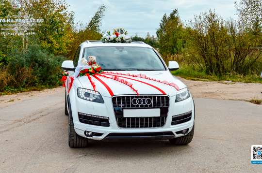 Вариант украшений для свадебного авто №36