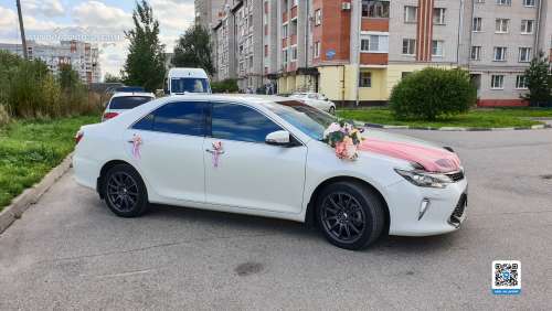Вариант украшений для свадебного авто №71