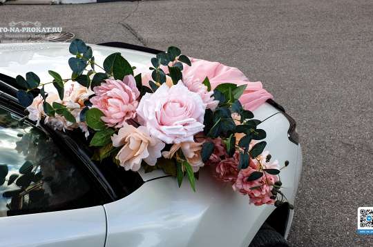 Вариант украшений для свадебного авто №71 Вариант украшений для свадебного авто №71