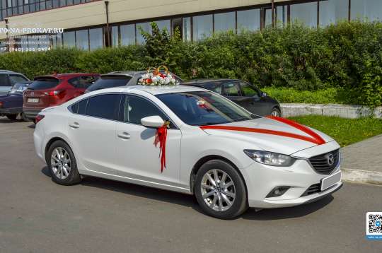 Вариант украшений для свадебного авто №72