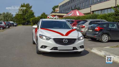 Вариант украшений для свадебного авто №72