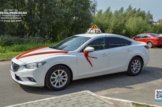 Вариант украшений для свадебного авто №72