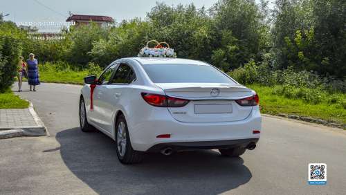 Вариант украшений для свадебного авто №72