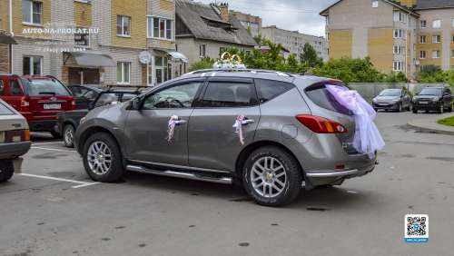 Вариант украшений для свадебного авто №74