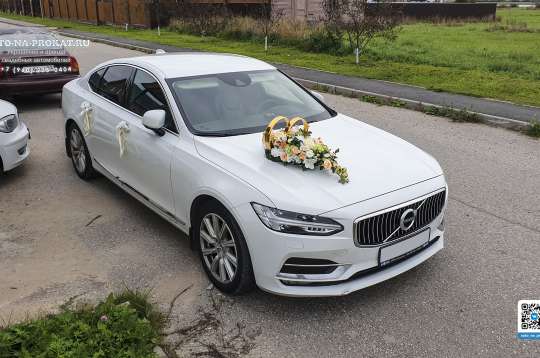 Вариант украшений для свадебного авто №73