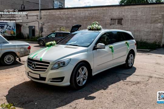 Вариант украшений для свадебного авто №38