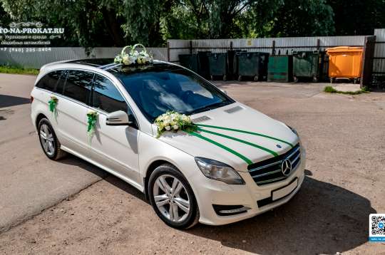 Вариант украшений для свадебного авто №38
