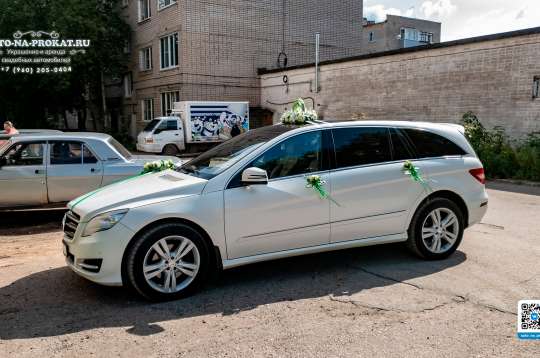 Вариант украшений для свадебного авто №38