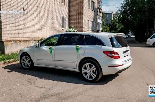 Вариант украшений для свадебного авто №38