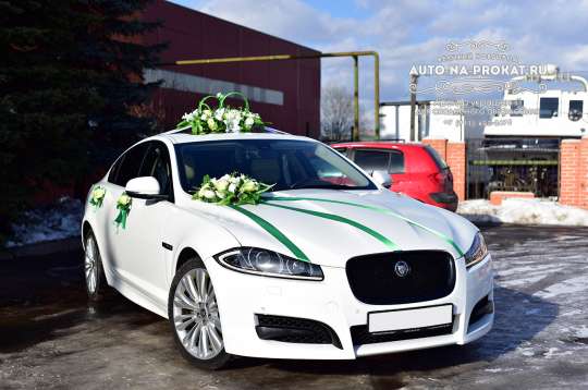 Вариант украшений для свадебного авто №38