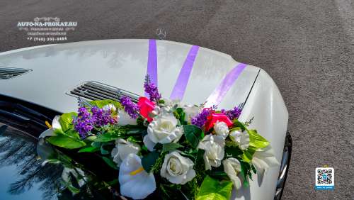 Вариант свадебных украшений для авто №40