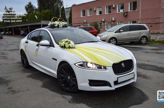 Вариант украшений для свадебного авто №79