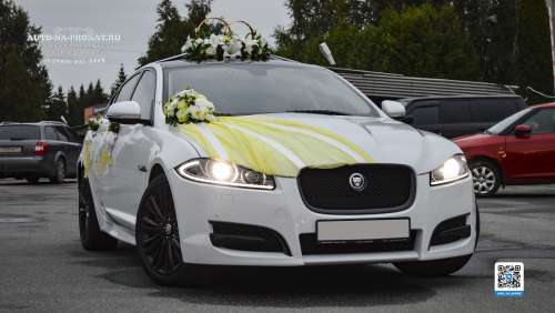 Вариант украшений для свадебного авто №79