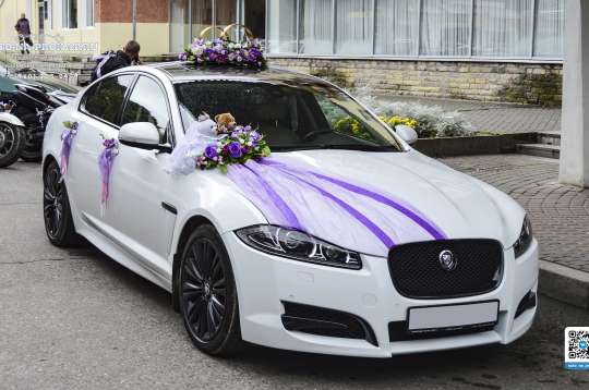 Вариант украшений для свадебного авто №81