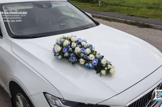 Вариант украшений для свадебного авто №83