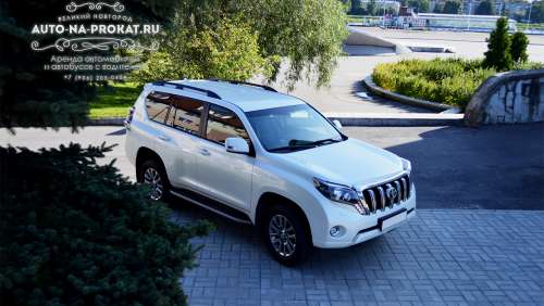 Тойота Лэнд Крузер Прадо белый для свадьбы и фотосессии