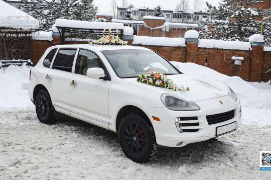 Вариант украшений для свадебного авто №86