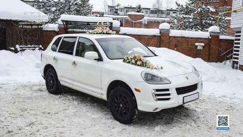 Вариант украшений для свадебного авто №86