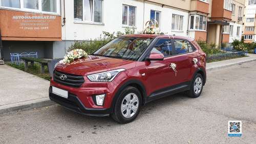 Вариант украшений для свадебного авто №86