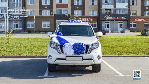 Вариант украшений для свадебного авто №90