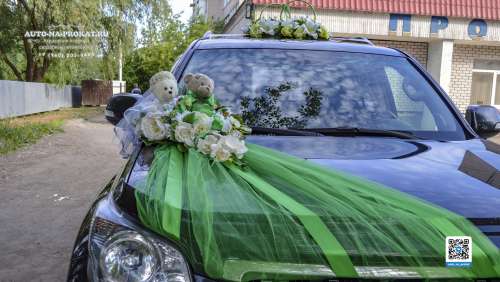 Вариант украшений для свадебного авто №92