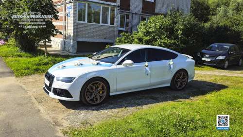 Вариант украшений для свадебного авто №93