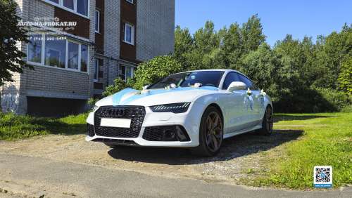 Вариант украшений для свадебного авто №93