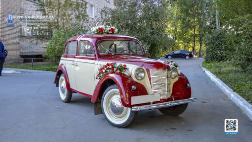 Вариант украшений для свадебного авто №94