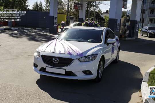 Вариант украшений для свадебного авто №95