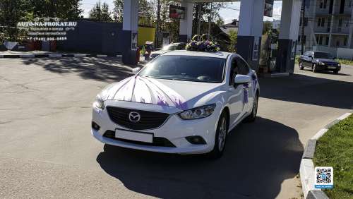 Вариант украшений для свадебного авто №95