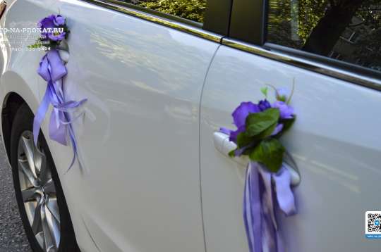 Вариант украшений для свадебного авто №95