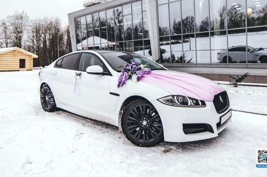 Вариант украшений для свадебного авто №96