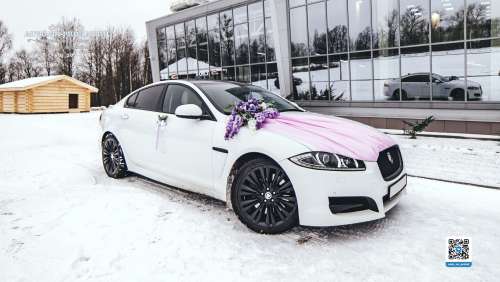 Вариант украшений для свадебного авто №96