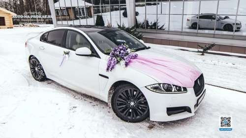 Вариант украшений для свадебного авто №96
