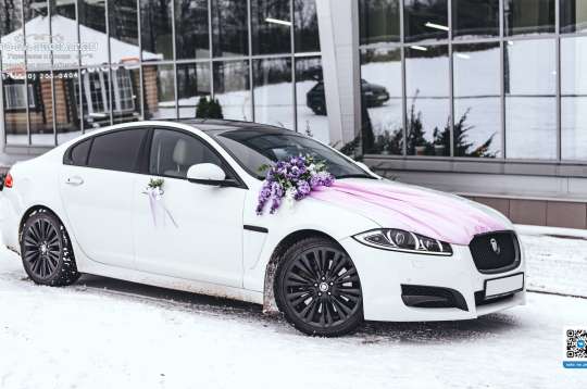 Вариант украшений для свадебного авто №96