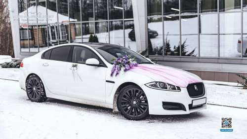 Вариант украшений для свадебного авто №96