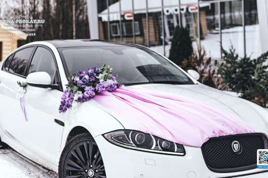 Вариант украшений для свадебного авто №96