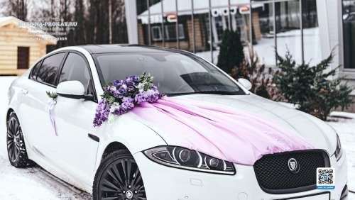 Вариант украшений для свадебного авто №96