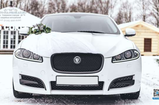 Вариант украшений для свадебного авто №97